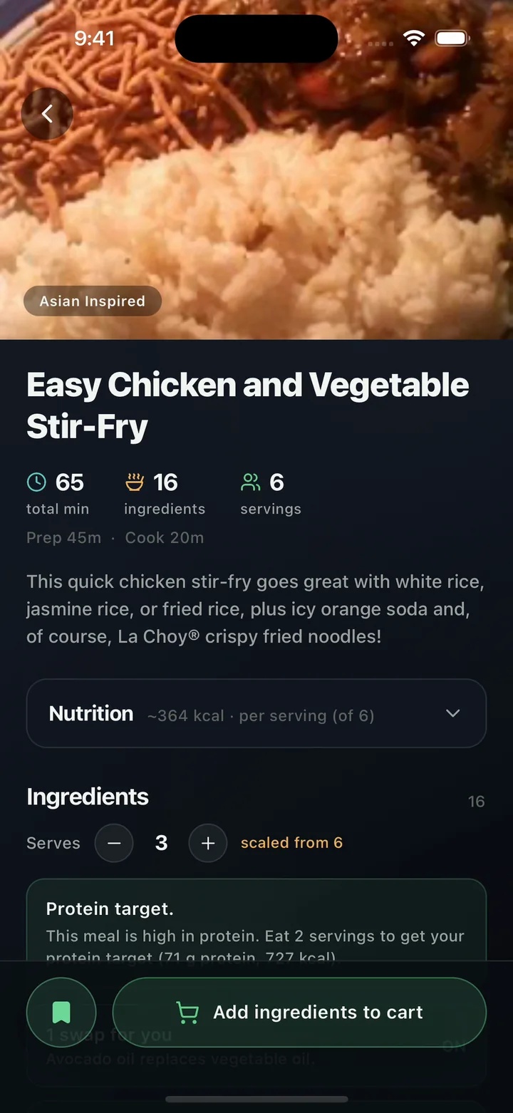 Easy Chicken and Vegetable Stir-Fry, the original